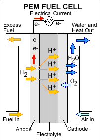 PEMFC Fuel Cell Diagram